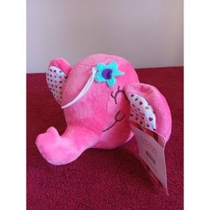 Pink Elephant Plush Stuffed Animal 6" In Motion Design